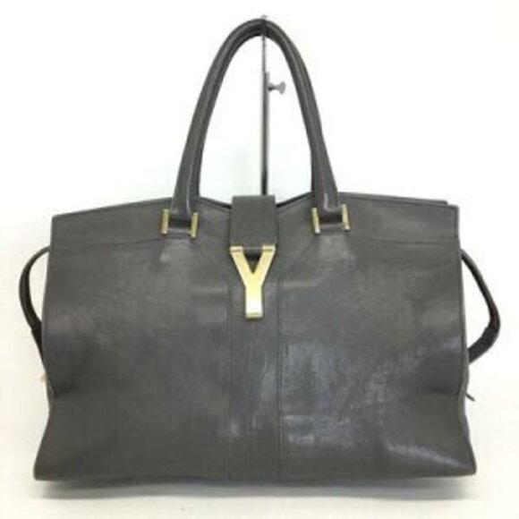 Saint Laurent Handbags - Saint Laurent Cabas Yves Chyc tote bag in Gray leather